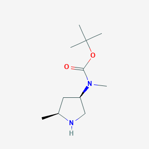 tert-Butyl methyl((3R,5S)-5-methylpyrrolidin-3-yl)carbamate