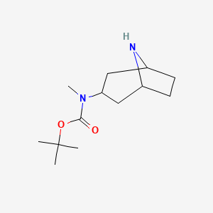 molecular formula C13H24N2O2 B13323826 tert-butylN-(8-azabicyclo[3.2.1]octan-3-yl)-N-methylcarbamate 