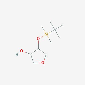 molecular formula C10H22O3Si B13323845 4-((tert-Butyldimethylsilyl)oxy)tetrahydrofuran-3-ol 