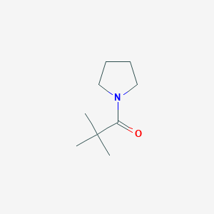 molecular formula C9H17NO B1332385 2,2-Dimethyl-1-(pyrrolidin-1-yl)propan-1-one 
