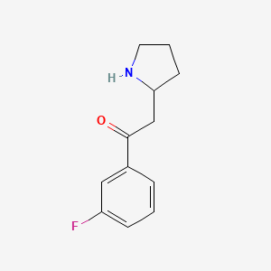 1-(3-Fluorophenyl)-2-(pyrrolidin-2-YL)ethan-1-one