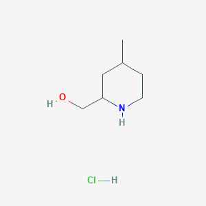 molecular formula C7H16ClNO B13323867 (4-Methylpiperidin-2-yl)methanol hydrochloride 