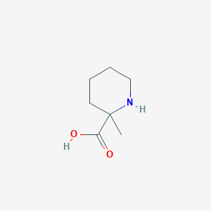molecular formula C7H13NO2 B1332388 2-Methyl-2-piperidinecarboxylic acid CAS No. 72518-41-3