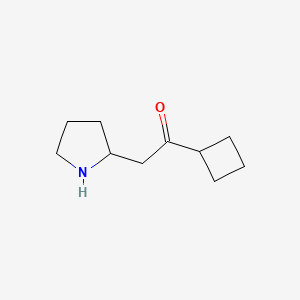 1-Cyclobutyl-2-(pyrrolidin-2-yl)ethan-1-one