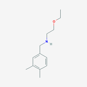 molecular formula C13H21NO B13323906 [(3,4-Dimethylphenyl)methyl](2-ethoxyethyl)amine 