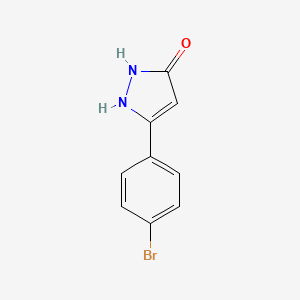 molecular formula C9H7BrN2O B1332392 3-(4-Bromophenyl)-1H-pyrazol-5-ol CAS No. 367928-57-2