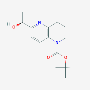 tert-Butyl (R)-6-(1-hydroxyethyl)-3,4-dihydro-1,5-naphthyridine-1(2H)-carboxylate