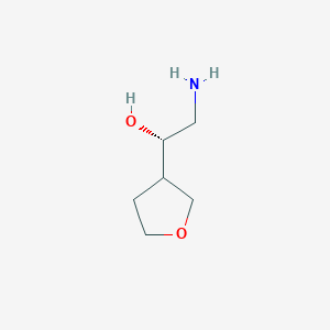 (1S)-2-Amino-1-(oxolan-3-yl)ethan-1-ol