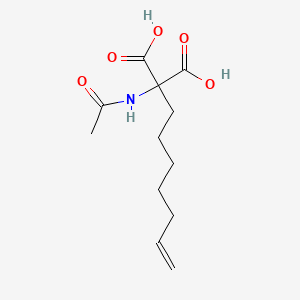 2-Acetamido-2-hept-6-enyl-propanedioic acid