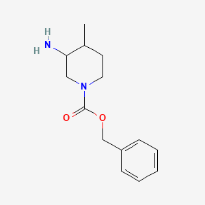 molecular formula C14H20N2O2 B13323939 Benzyl 3-amino-4-methylpiperidine-1-carboxylate 