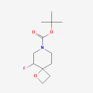 molecular formula C12H20FNO3 B13323940 tert-Butyl 5-fluoro-1-oxa-7-azaspiro[3.5]nonane-7-carboxylate 