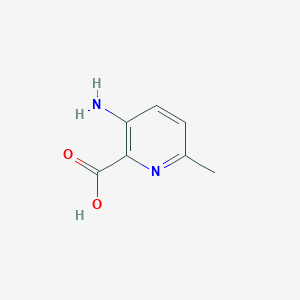 molecular formula C7H8N2O2 B1332402 3-氨基-6-甲基吡啶-2-甲酸 CAS No. 53636-71-8