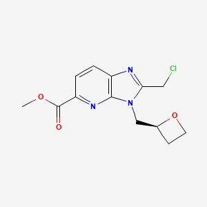 Methyl (S)-2-(chloromethyl)-3-(oxetan-2-ylmethyl)-3H-imidazo[4,5-b]pyridine-5-carboxylate