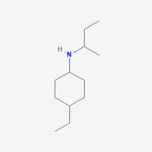 molecular formula C12H25N B13324081 N-(Butan-2-yl)-4-ethylcyclohexan-1-amine 