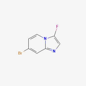 molecular formula C7H4BrFN2 B13324085 7-Bromo-3-fluoroimidazo[1,2-a]pyridine 