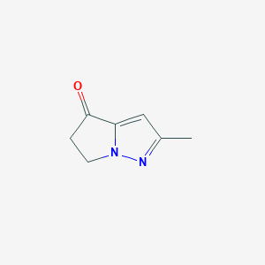 2-Methyl-5,6-dihydro-4H-pyrrolo[1,2-b]pyrazol-4-one