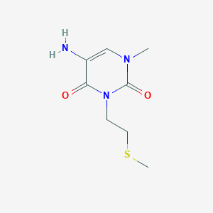 5-Amino-1-methyl-3-[2-(methylsulfanyl)ethyl]-1,2,3,4-tetrahydropyrimidine-2,4-dione