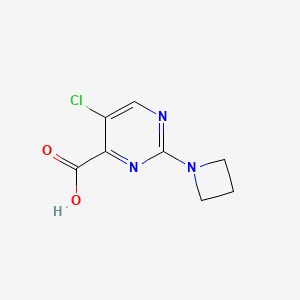 2-(Azetidin-1-yl)-5-chloropyrimidine-4-carboxylic acid