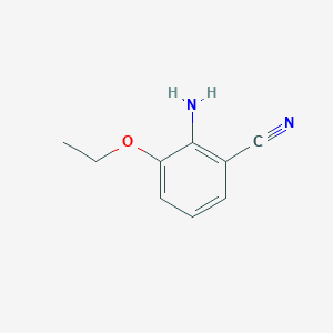 molecular formula C9H10N2O B13324203 2-Amino-3-ethoxybenzonitrile 