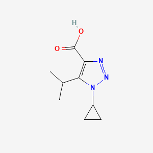 1-Cyclopropyl-5-(propan-2-yl)-1H-1,2,3-triazole-4-carboxylic acid