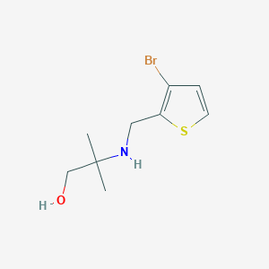 2-{[(3-Bromothiophen-2-yl)methyl]amino}-2-methylpropan-1-ol