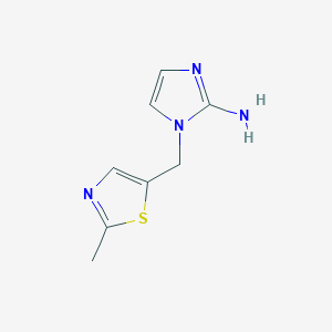 1-[(2-Methyl-1,3-thiazol-5-yl)methyl]-1H-imidazol-2-amine