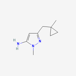 1-Methyl-3-[(1-methylcyclopropyl)methyl]-1H-pyrazol-5-amine