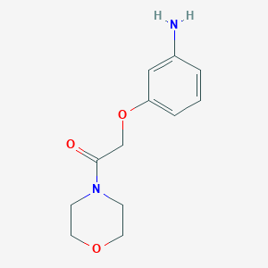 B1332428 2-(3-Aminophenoxy)-1-morpholinoethanone CAS No. 184944-87-4