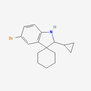 5'-Bromo-2'-cyclopropyl-1',2'-dihydrospiro[cyclohexane-1,3'-indole]