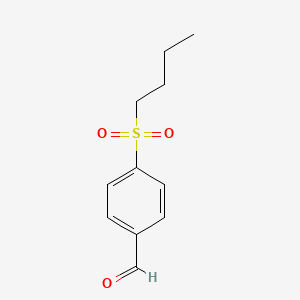 molecular formula C11H14O3S B13324306 4-(Butylsulfonyl)benzaldehyde 