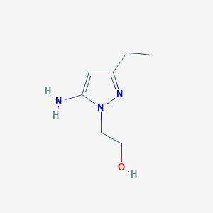 2-(5-Amino-3-ethyl-1H-pyrazol-1-YL)ethan-1-OL