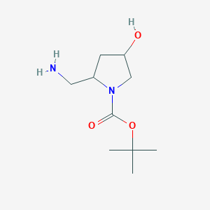 tert-Butyl 2-(aminomethyl)-4-hydroxypyrrolidine-1-carboxylate