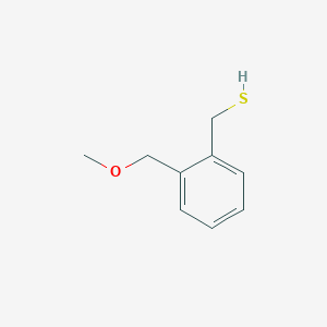 molecular formula C9H12OS B13324363 [2-(Methoxymethyl)phenyl]methanethiol 