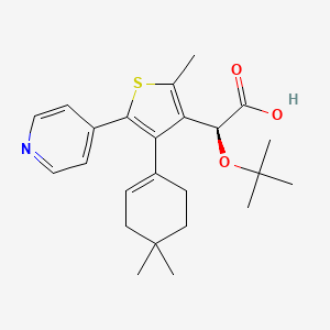 (2S)-2-tert-butoxy-2-[4-(4,4-dimethylcyclohexen-1-yl)-2-methyl-5-(4-pyridyl)-3-thienyl]acetic acid