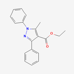 molecular formula C19H18N2O2 B1332443 5-甲基-1,3-二苯基-1H-吡唑-4-羧酸乙酯 CAS No. 7189-04-0