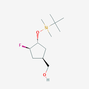 Rel-((1R,3R,4R)-3-((tert-butyldimethylsilyl)oxy)-4-fluorocyclopentyl)methanol