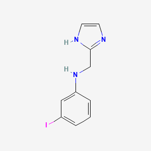 molecular formula C10H10IN3 B13324472 N-(1H-imidazol-2-ylmethyl)-3-iodoaniline 