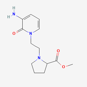 Methyl (2-(3-amino-2-oxopyridin-1(2H)-yl)ethyl)prolinate