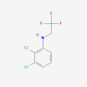 molecular formula C8H6Cl2F3N B13324525 2,3-dichloro-N-(2,2,2-trifluoroethyl)aniline 