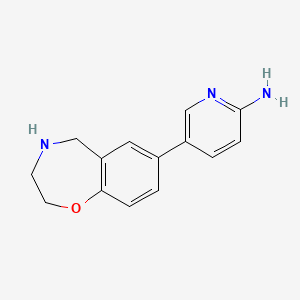 5-(2,3,4,5-Tetrahydrobenzo[f][1,4]oxazepin-7-yl)pyridin-2-amine