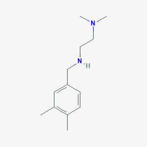 molecular formula C13H22N2 B13324541 [2-(Dimethylamino)ethyl][(3,4-dimethylphenyl)methyl]amine 