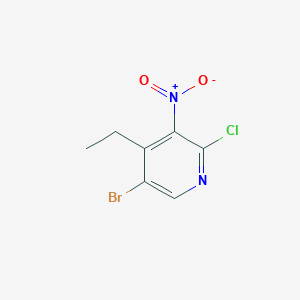 5-Bromo-2-chloro-4-ethyl-3-nitropyridine