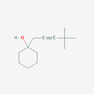 1-(4,4-Dimethylpent-2-yn-1-yl)cyclohexan-1-ol