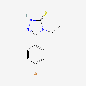 molecular formula C10H10BrN3S B1332456 5-(4-溴苯基)-4-乙基-4H-1,2,4-三唑-3-硫醇 CAS No. 337487-15-7