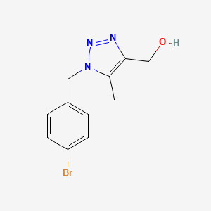 {1-[(4-bromophenyl)methyl]-5-methyl-1H-1,2,3-triazol-4-yl}methanol