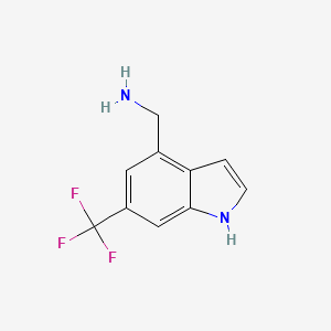 1h-Indole-4-methanamine,6-(trifluoromethyl)-