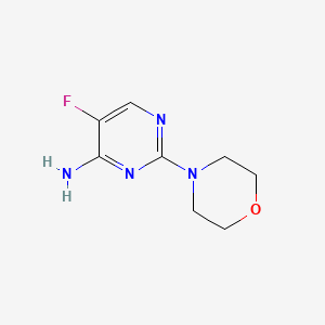 molecular formula C8H11FN4O B1332462 5-氟-2-(4-吗啉基)-4-嘧啶胺 CAS No. 312928-75-9