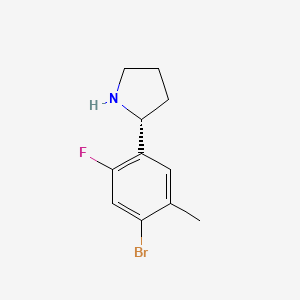 (R)-2-(4-Bromo-2-fluoro-5-methylphenyl)pyrrolidine