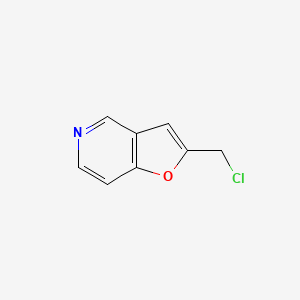 molecular formula C8H6ClNO B13324697 2-(Chloromethyl)furo[3,2-c]pyridine 