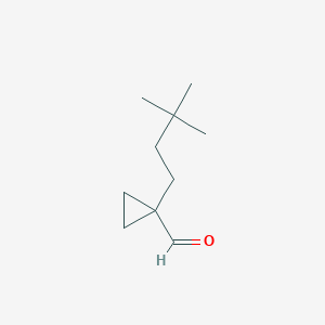 1-(3,3-Dimethylbutyl)cyclopropane-1-carbaldehyde